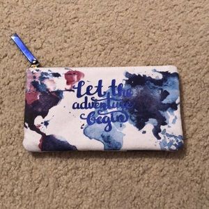 let the adventure begin makeup bag